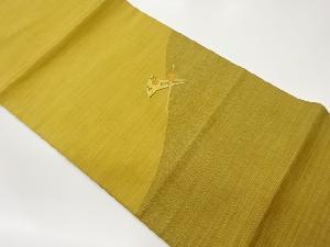 簪模様織出し開き名古屋帯（額縁仕立て）